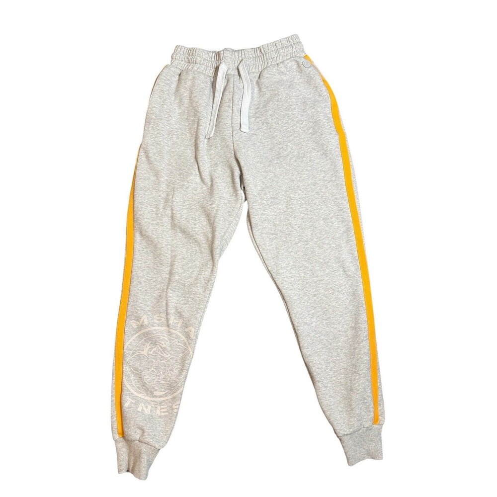 Gymshark Women's Legacy Joggers Light Gray Yellow Stripe XS?